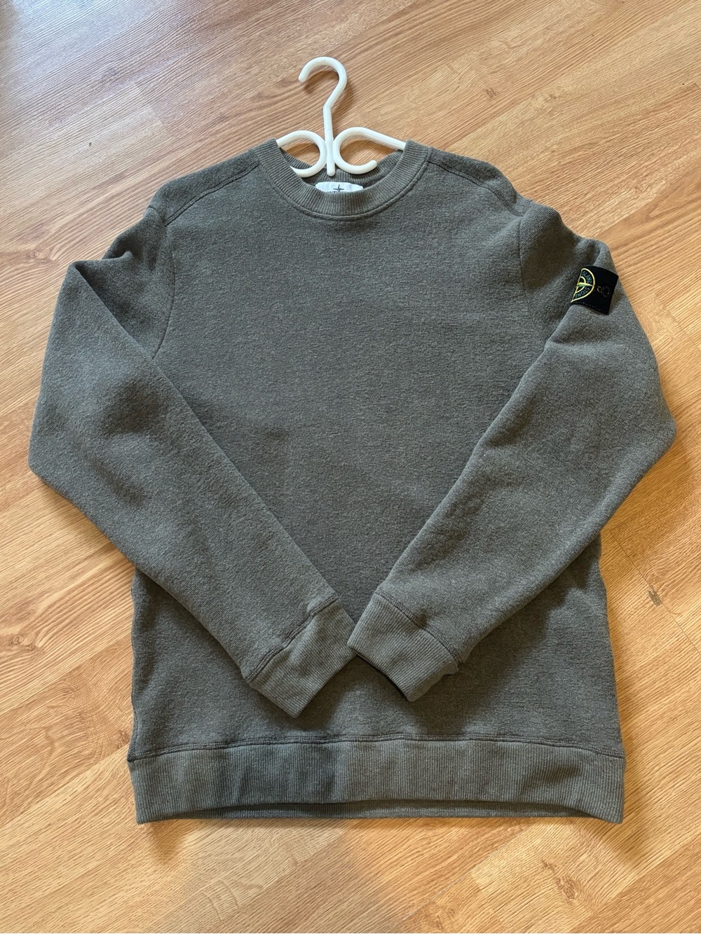 Stone Island Crewneck Sweater in Olive